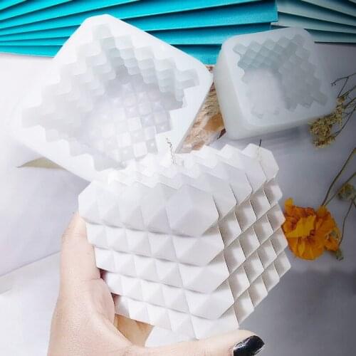 Handmade Cake Candle Mold Silicone for Soap Aromatherapy Making Chocolate Fondant molds for epoxy resin Home Art Craft Decor