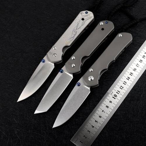 NINE THORN Large Sebenza 21 D2 Blade Titanium Alloy Handle Foldable Fruit Pocket Camping Hunting Self-Defense EDC Tool Knife