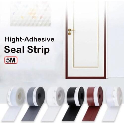 25mm/45mm Width Window Door Bottom Seal Strip High-adhesive Silicone Rubber Seal Weathering Strip Bar Window Sealing Tape