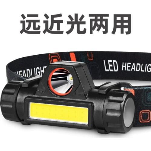 Climbing Rechargeable Headlamp Light Hunting Hiking Strap Headlamp Fishing Searchlight Linterna Cabeza Outdoor Lighting DE50TD