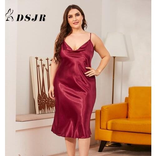 Large Size Polyester Women Off-shoulder Nightdress Sexy Costume Pajamas Silk Cloth Babydoll Suspender Skirt Lenceria Sensual