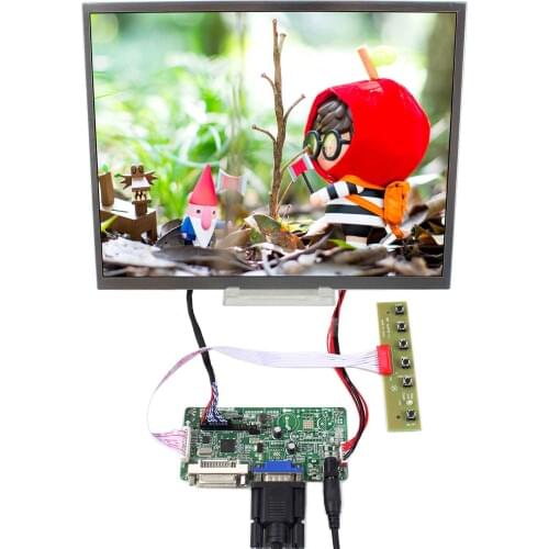 12.1inch LCD Screen 20pin LVDS Connector DVI VGA LCD Controller Board HSD121KXN1-A10 LCD Screen