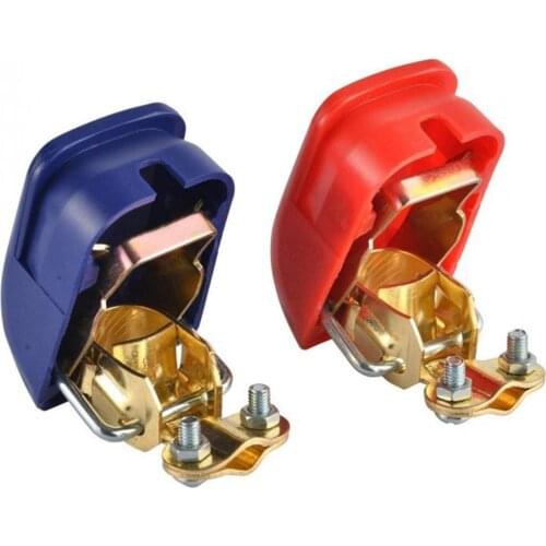 2PCS Auto Car 12V Car Battery Terminals Connector Switch Clamps Connectors Quick Release Lift Off Positive & Negative 828