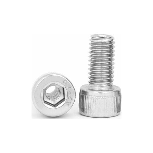 2pcs M16 Allen screws hollow knurled screw cylindrical hex socket bolts lamp decoration bolt stainless steel hole diameter 8mm
