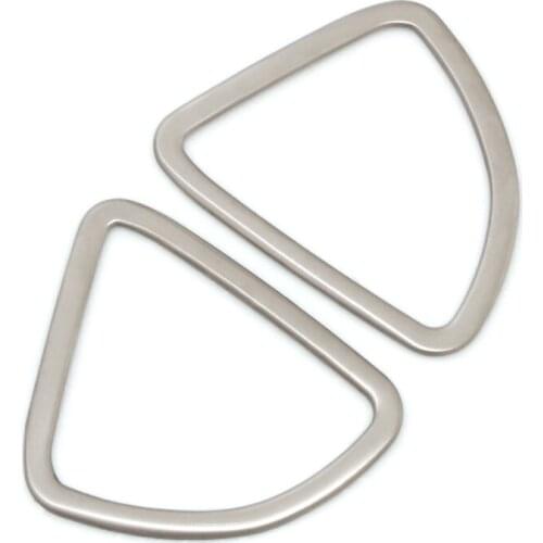 2PCS Car stainless steel trim decorative outlet decorated air-conditioning cover ring For Mitsubishi ASX Car Styling