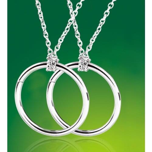 6Pcs/1lot Metal Magic Rings and Chain Toys Magic Tricks Props easy magic professional Street Close-up 4.5cm Knot Ring On Chain