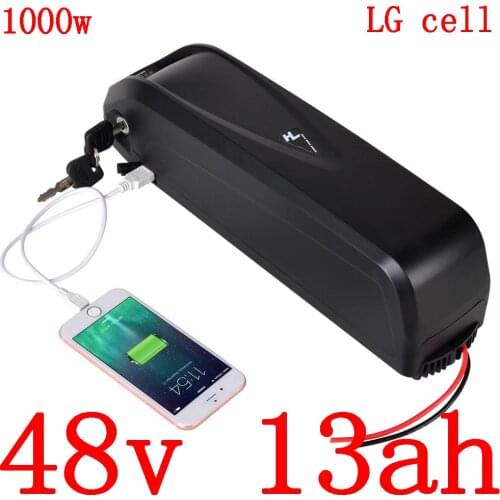 36V 48V electric bike battery 36V 13Ah 17Ah 20AH 48V 13Ah 17Ah lithium battery use LG cell for36V 48V 250W 500W 750W 1000W motor