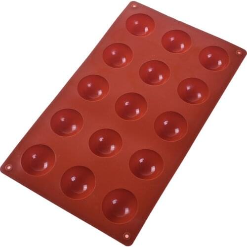 Non-Stick 15/24 Cavity Mini Half Sphere Silicone Mold Ice Tray Baking Pan Moulds Baking Truffle Dessert Cake Decorating Tools