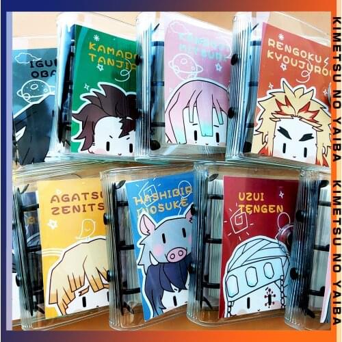 Anime Demon Slayer Kimetsu No Yaiba Kamado Tanjirou Men Women Student Mini Hand Account Notebook Diary Notepad Memorandum Book