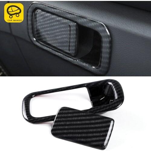 CarManGo Car Accessories Driver Passenger Glove Box Handle Frame Trim Sticker Cover Decoration for VW Volkswagen T-Roc 2017-2020