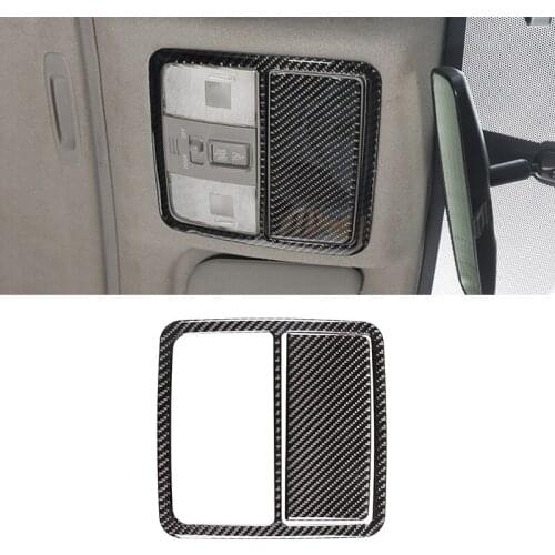 For Toyota Rav4 RAV 4 2006 2007 2008 2009 2010 2011 2012 Carbon Fiber Car Roof Reading Light Panel Frame Cover Interior Trim