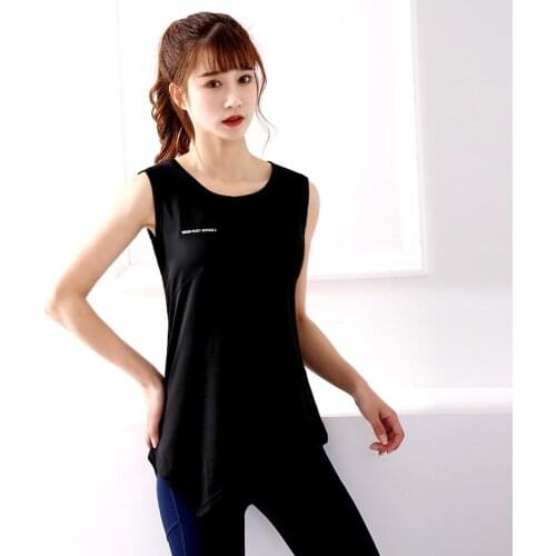 Yoga T-Shirts Sleeveless Fitness Yoga Tops Women Sports Shirt Quick Dry Running Loose Breathable Tank Tops Womem Fitness Clothes
