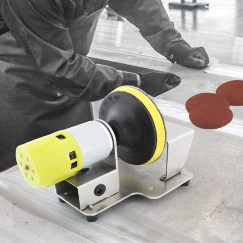 KKmoon 7 Variable Speed Electric Rotary Polisher Table Disc Sander 20 Pieces Sanding Discs for Polishing Grinding Finishing