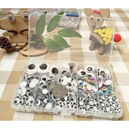 Adhesive Color Active Eyes 1500 Kindergarten Handmade DIY Plastic Toys Cartoon Animal Eye Accessories