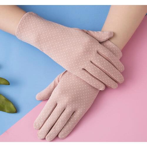 Summer Women Sunscreen Short Sun Gloves Anti-Slip Breathable Cycling Driving Gloves Touch Screen Sexy Lady Mitten