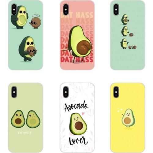 Cute cartoon avocado Accessories Phone Cases Covers For Xiaomi Mi4 Mi5 Mi5S Mi6 Mi A1 A2 A3 5X 6X 8 CC 9 T Lite SE Pro