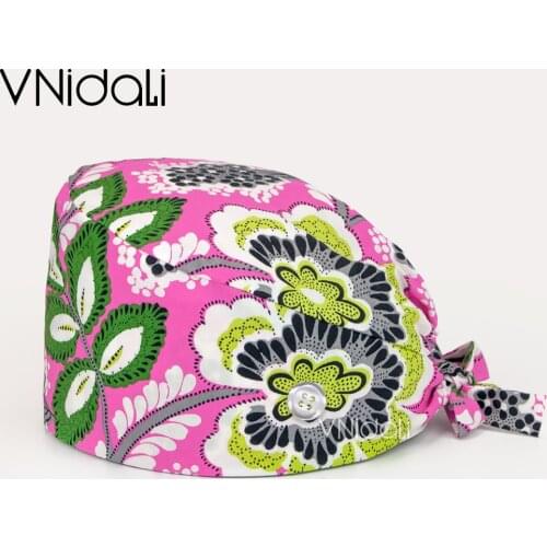 Men and women work scrubs hats lab caps health workers scrubs caps Pet Grooming Agency work hats Health service staff scrub cap