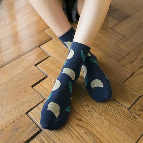 Cute Jacquard/Plants Printing Pattern Art Socks Women Korean Animal/Cactus Socks Funny Socks Kawaii Sokken Calcetines