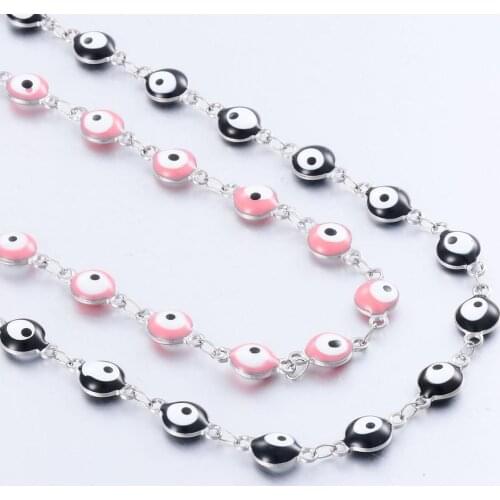 2020 New Stainless Steel Ladies Chain Glasses Chain Type Multiple Colors Can Be Customized