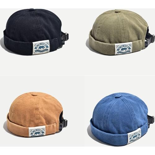 New Fashion Beanie Hats for Men Retro Sailor Skull Cap Winter Warm Bonnet Bucket Cap for Women Dad Hats gorras hombre 2021