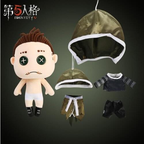 Anime Game Identity V Cos Survivor Mercenary Nabb Cosplay Doll Plush Stuffed Toy Change Suit Dress Up Clothes Plushie Doll Gift