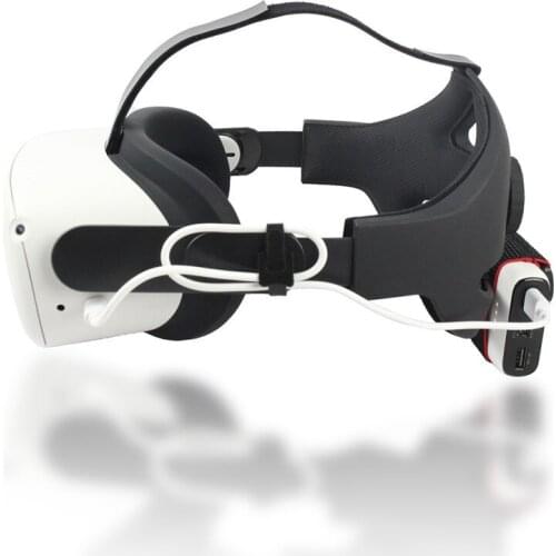For Oculus Quest 2 Head Strap Adjustable Headband with Battery Fixed Belt Reducing Head Pressure VR Glass Parts