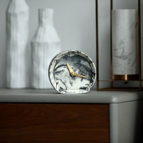 Modern Bedside Alarm Clock Pressure Sensitive Personalized Silent Portable Novelty Travel Non Ticking Wekker Kpop Calendar E6