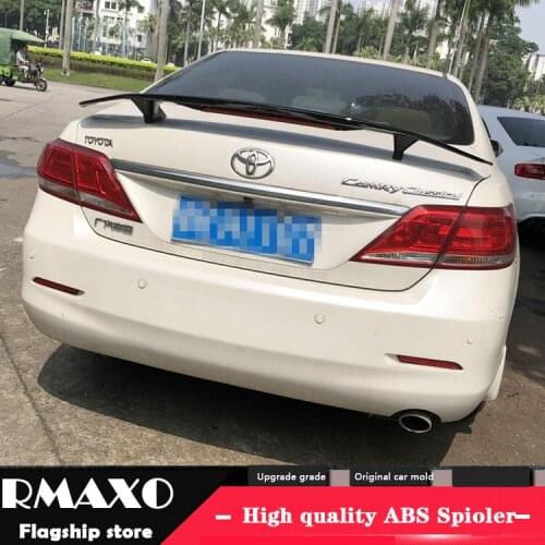 For Camry Spoiler 2006-2013 Toyota Camry TF High Quality Spoiler ABS Material Car Rear Wing Primer Color Rear Spoiler
