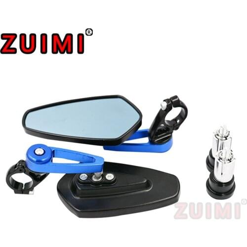 Universal 7/8 inch 22mm aluminum rod end rear View Mirror, 360 Degree rotatable side view mirror, 100% brand new and high qualit