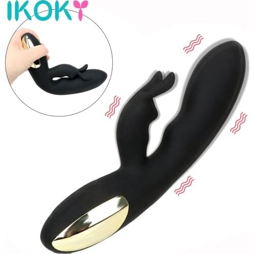 IKOKY Rabbit Vibrator Sex Toys for Women G-spot Clitoris Stimulator Adult Product