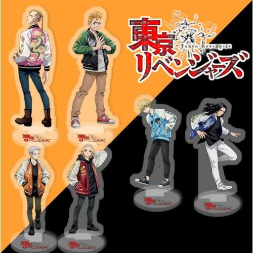 Japan Anime Tokyo Revengers Character Figure Stand Model Cosplay Manjiro Ken Takemichi Hinata Plate Acrylic Figure Model Props