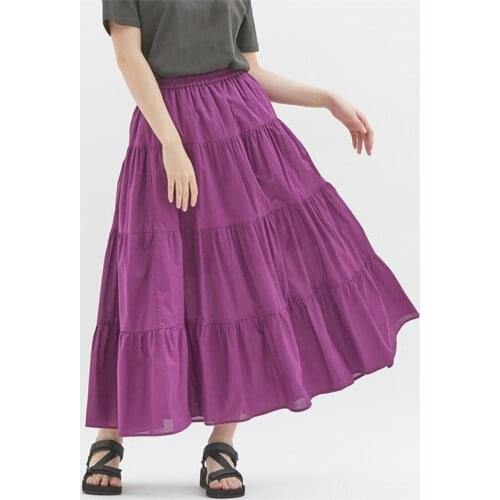 11 COLORS Autunm Fashion Plus Size Maxi Skirt High Waist Ruffles vintage skirts,big size Elegant cotton linen skirts M-6XL 7XL