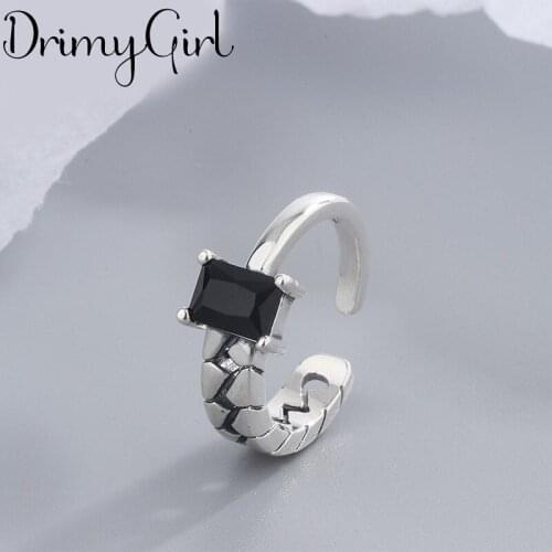 Boho Korean Open Adjustable Zircon Chains Finger Rings for Women Wedding Ring Jewelry Valentines Day GIFT 2021