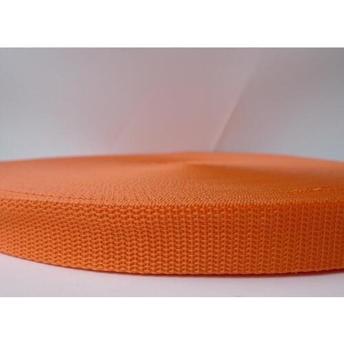 1" 25mm #37 Orange Color Nylon Polypropylene Bag Straps Webbing 100 Yards