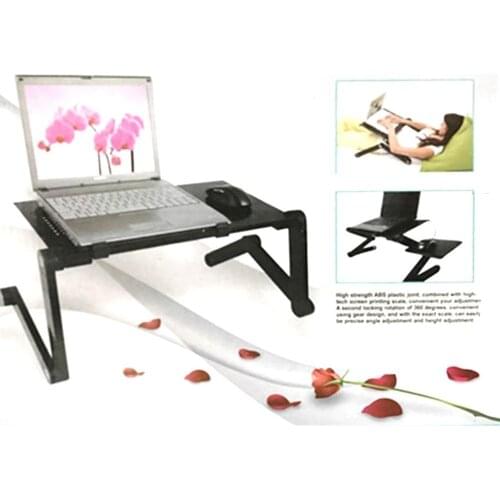 1pcs Aluminium Alloy Laptop Desk Folding Portable Laptop Table Notebook Desk Table Stand Bed Sofa Desk Tray Book Holder