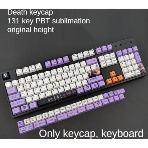 131 Key Anime Death Keycap PBT Sublimation OEM Highly Mechanical Keyboard Keycap for Cherry MX GH60/GK61/GK64/XD60/68/87/980/104