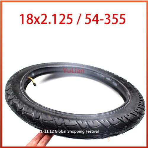 18 X 2.125 / 54-355 inner and outer tire fits Many Gas Electric Scooters and e-Bike 18*2.125 tyre