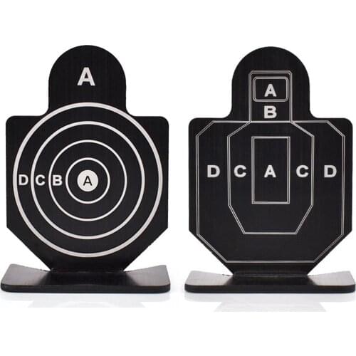 4x Metal Aim Shooting Target Board Stand Practicing Training Accessory