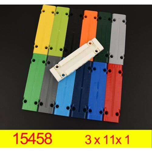 4PCS 15458 High-Tech Panel 3 X 11 x 1 Building Block Bricks Accessories Compatible Assembly Car Parts MOC Education Toys