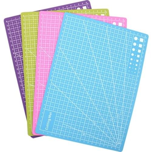 ABSF 4Pcs A4 Rubber Stamp Engraving Pad, Hand Account Cutting Pad Model Back Board DIY Desktop Protection Cutting Pad