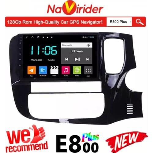 For Mitsubishi Outlander 2017 Car Radio Stereo GPS Navigator 128GB Rom Autoradio Android 10 Multimedia Player