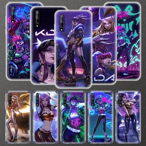 League Legends LOL Kda Case for Huawei Honor 9C 9S 9A 8A 8S 2020 20 20e 20i Y9 Y9s Y8p Y7 Y6 2019 Clear Soft Phone Cover