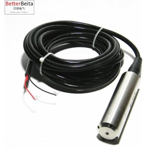 1m 2m 3m 4m 5m liquid level sensor water depth transmitter 4-20mA output 24VDC power supply