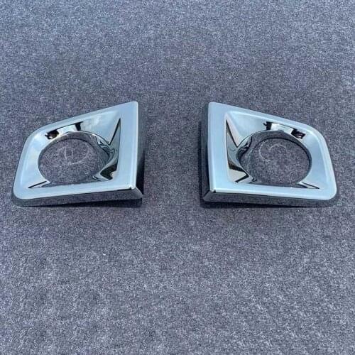 For 2015-2018 2019 2020 Toyota Tacoma Front Fog Light Frame Foglight Lamp Ring Cover Trim Protector Sticker ABS Car Accessories