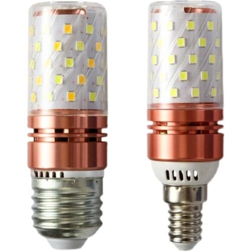 LED highlight 12W 16W bulb molecular magic bean lamp E14E27 screw mouth two-color thread energy-saving light source