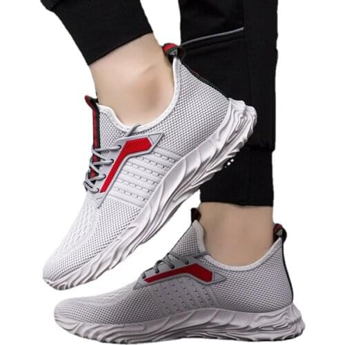 2021 summer new mens sports training sneakers cheap mesh tennis sneakers outdoor walking shoes non-slip casual shoes full black