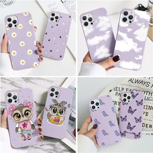 Soft TPU Phone Case For iPhone 12 Pro mini XR XS Max 7 8 6 6S Plus SE 2020 Cover For iPhone 11 Pro Cloud Animal Shell Fundas Bag