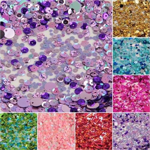Paillettes Multi Size Mix Flat Cup Round Pvc Confetti Loose Sequins For Home Party Wedding Decor Embellishment DIY Accessories