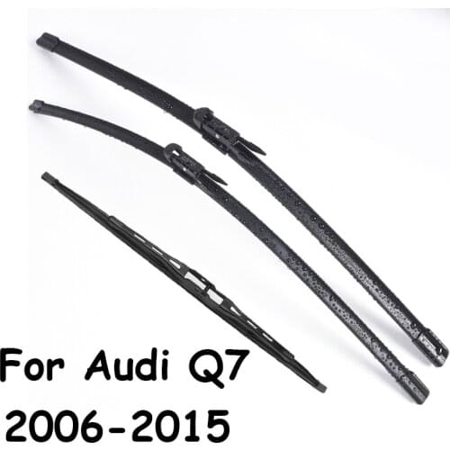Front Rear Wiper Blades For Audi Q7 From 2006-2015 Years Windshield Window