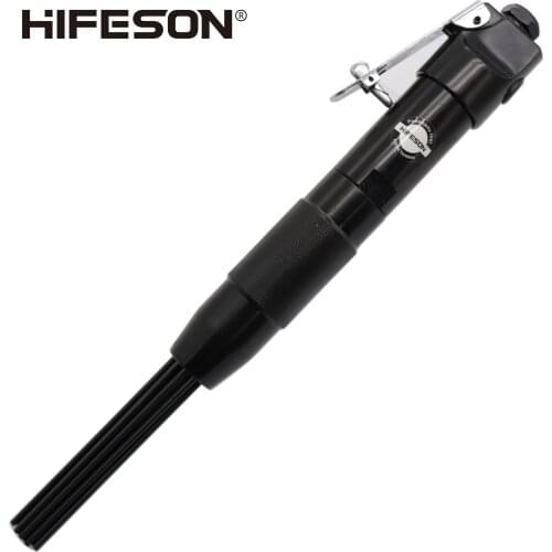 HIFESON High Quality Pneumatic Air Scalers Rust Removal Gun E2 0.3mm 12 Needle Straight Air Rust Remover Tools